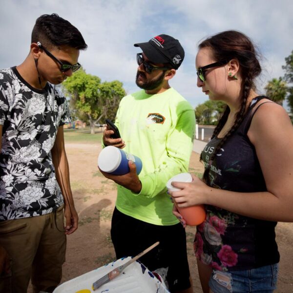 Exterior murals by Isaac Caruso